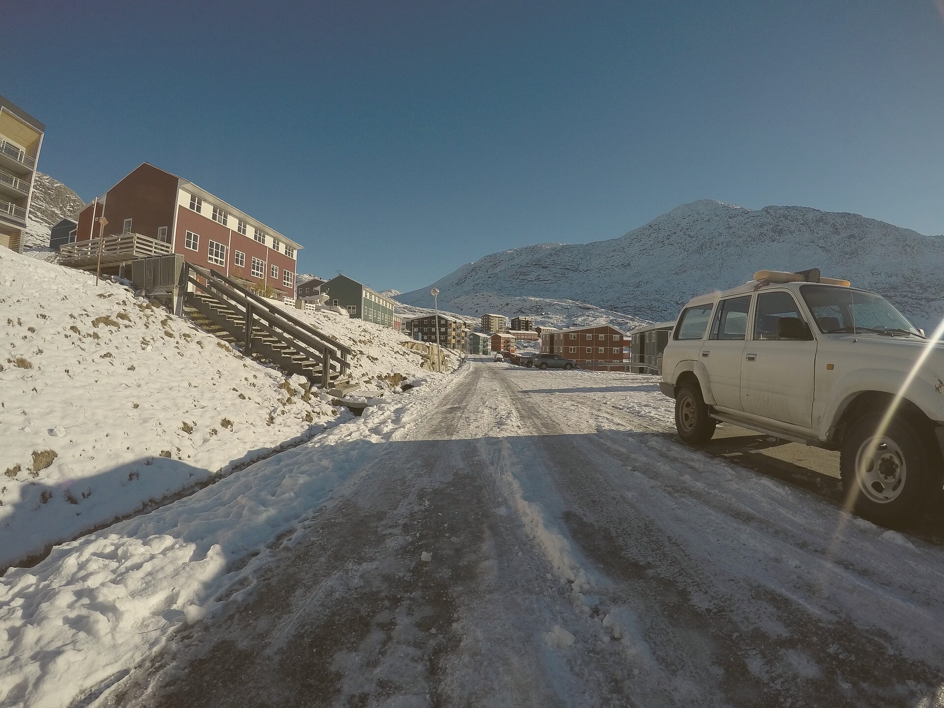 View of the Johnson Square, Hollyview, Romania. Photographed 2025-02-18.