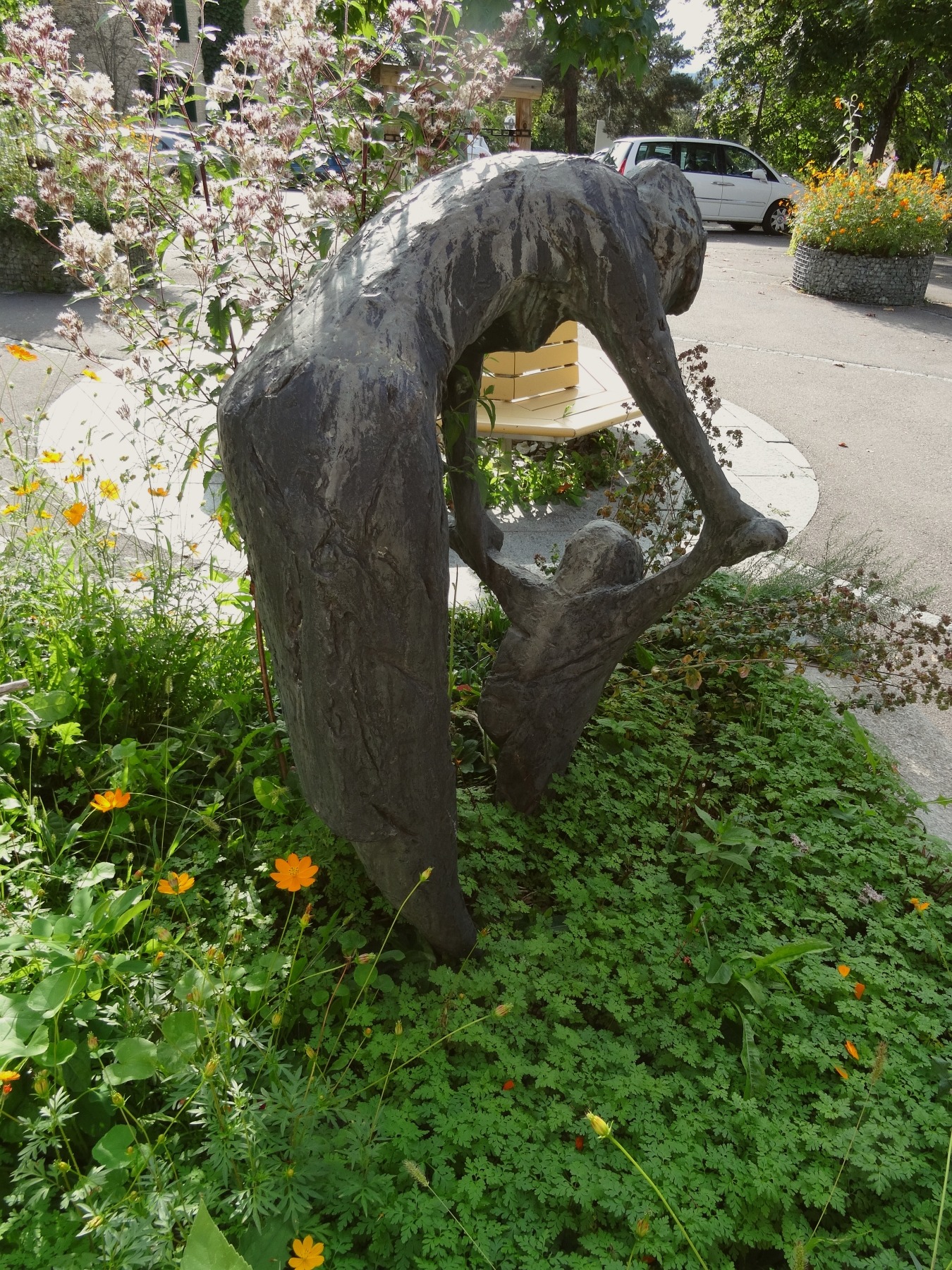 View of the Baker Square, Collinston, Liechtenstein. Photographed 2023-07-14.