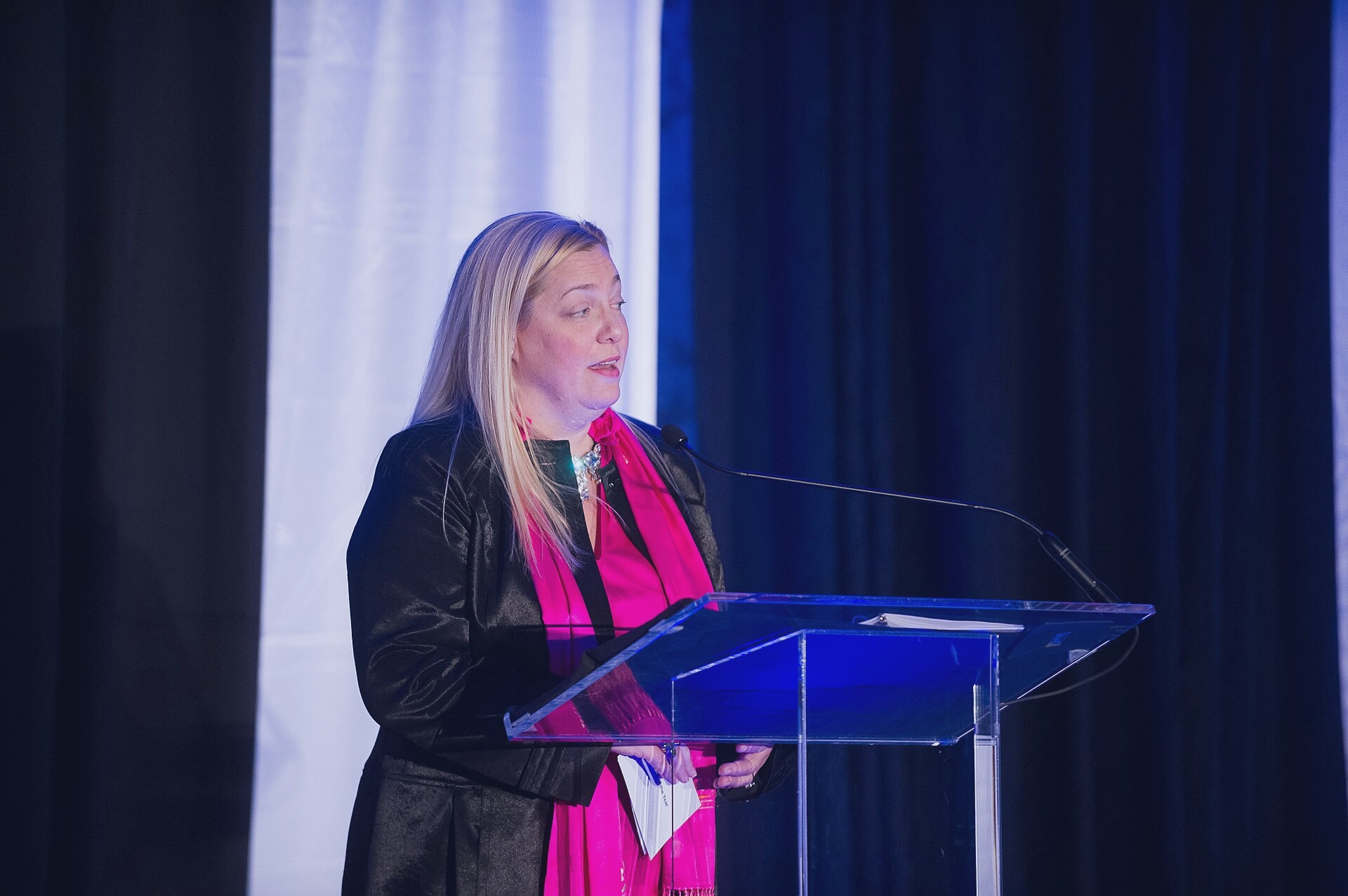 Sarah Williams speaks at the the Graham Conference 1997 in Allenmouth on 2022-02-19. (Photo by Daniel Woods)