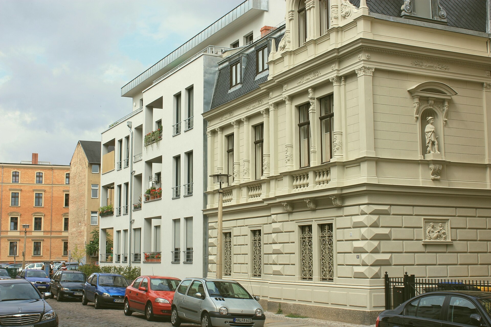 View of the Crawford Square, East Benjaminstad, Gabon. Photographed 2022-01-05.