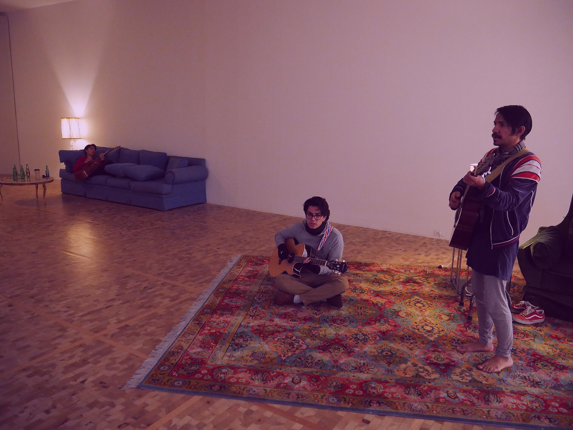 Attendees gather at Dyer Gallery during the Klein Exhibition 1996, Port Alan, 2021-07-04. Credit: Amber Greene