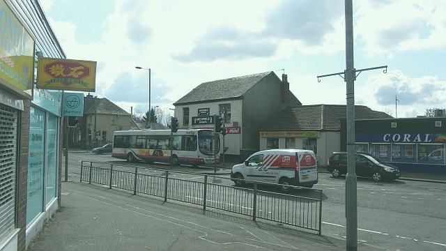 A bustling scene near the White Monument in West Justinville. Captured by Gabriel Thomas on 2024-05-24.