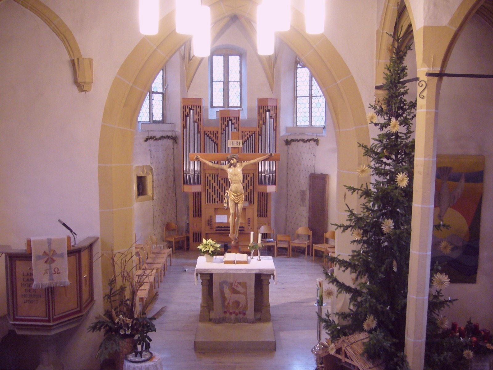 View of the Pham Cathedral, South Johnburgh, Norway. Photographed 2022-06-26.