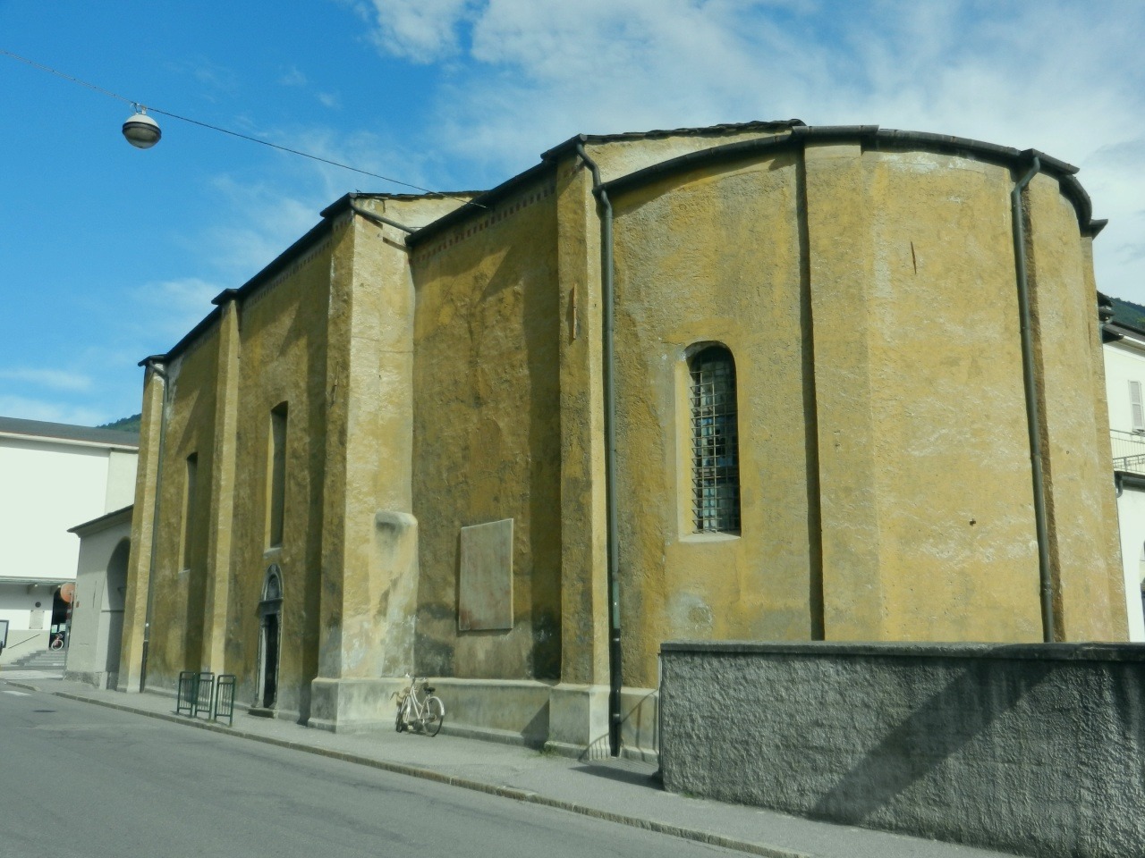 A panoramic scene near the Austin Cathedral in Peggyborough. Captured by Erin Matthews on 2022-07-16.