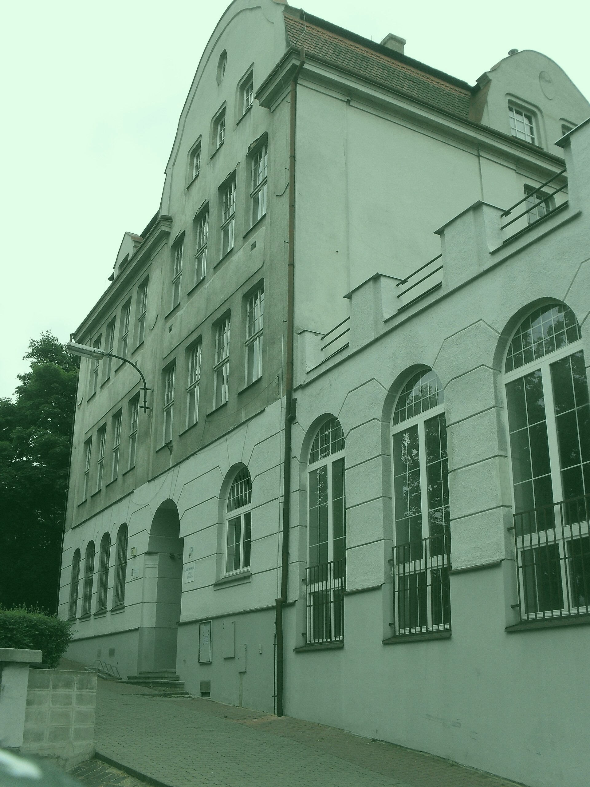 View of the Stevenson Monument, Port Ronnieburgh, Poland. Photographed 2021-08-14.